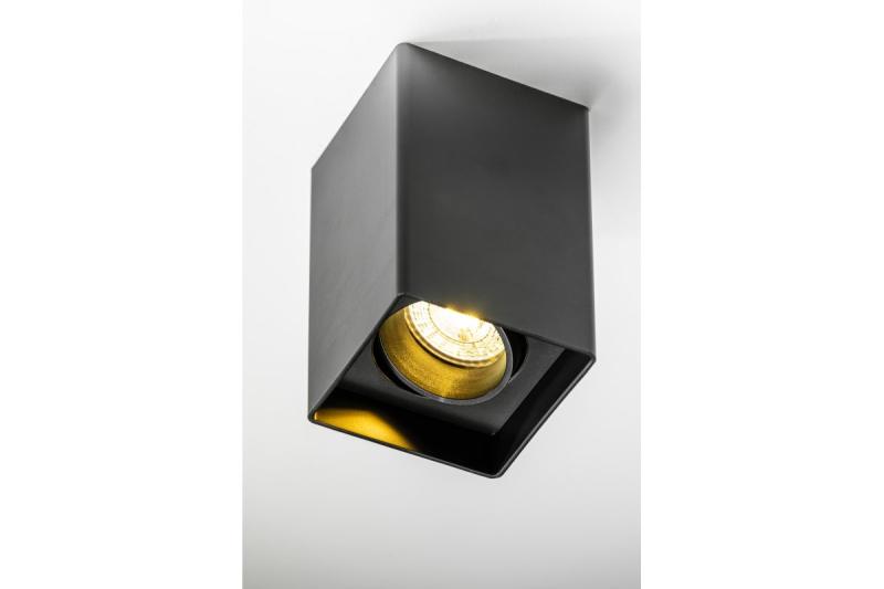 Decor Luminaria de techo RESTO PC 80x80x125mm IP20 máx. 20W cuadrada negra 1208963987