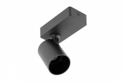 Decor Luminaria de pared SANTO de aluminio IP20 máx. 20W redonda individual negra. 1208963993