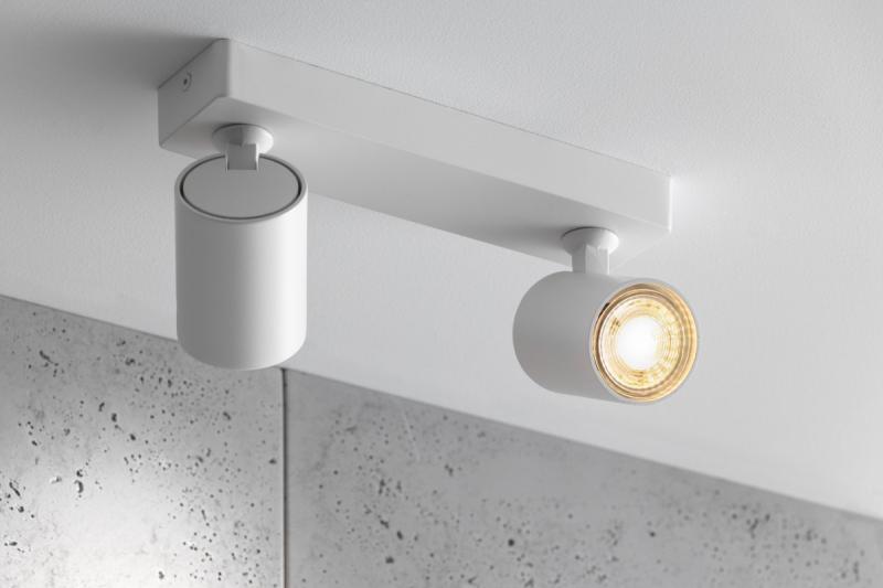 Decor Luminaria de techo SANTO de aluminio IP20 máx. 20W*2 doble redonda blanca. 1208963998