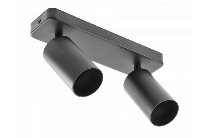 Decor Luminaria de techo SANTO BIS de aluminio IP20 máx. 20W*2 doble redonda negra. 1208963999