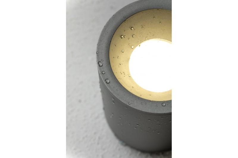 Decor Lámpara de techo SENSA AQUA alum 85x115 IP54 máx. 50W circular gris. 1208964008