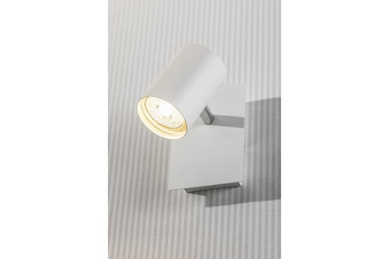 Decor Luminaria de techo VENETO IP20 máx. 20W 1 x GU10 redonda blanca 1208964035