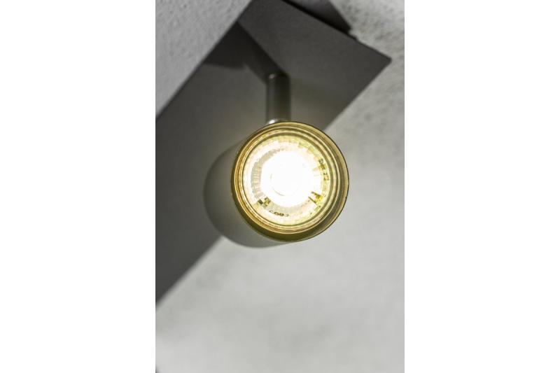 Decor Luminaria de techo VENETO IP20 máx. 20W 2 x GU10 redonda negra 1208964038