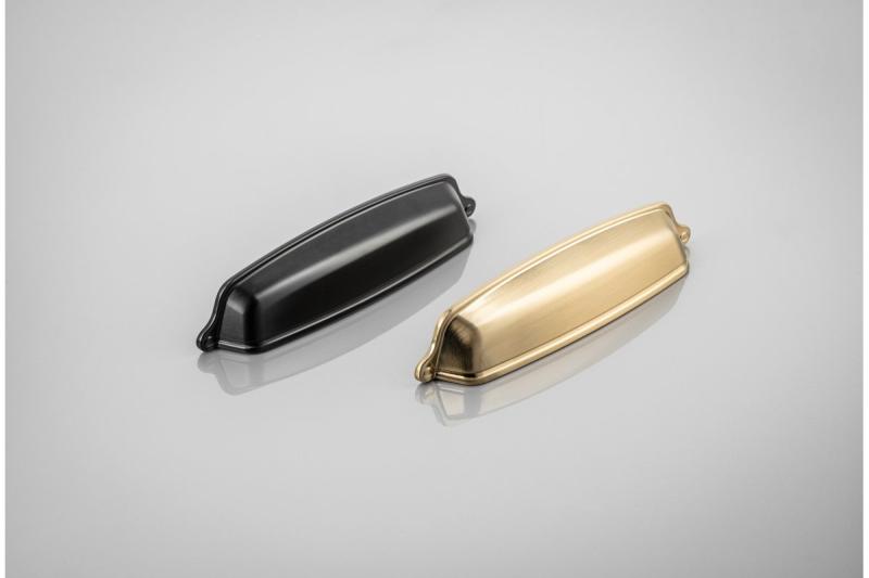 Manija de Zamak EVER C = 128 mm negro mate 1208965993