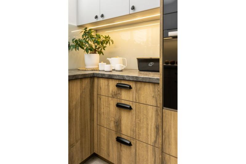 Manija de Zamak EVER C = 128 mm negro mate 1208965993