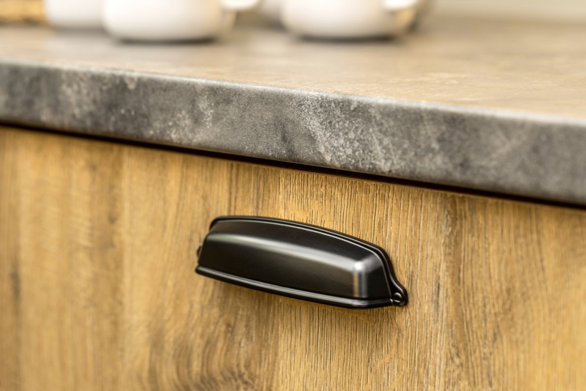 Manija de Zamak EVER C = 128 mm negro mate 1208965993 - Productafbeelding 5
