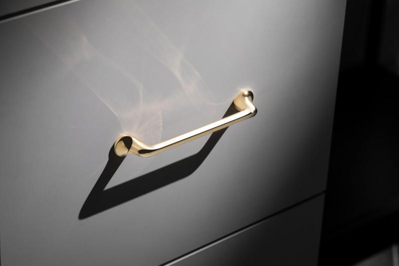 Soporte FABRICIO C=128 mm latón 1208965995