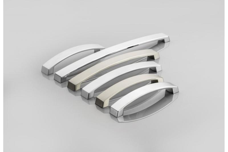 Manija de Zamak G1 C=128mm acero cepillado 1208966054