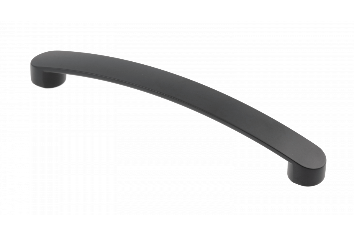 Manija de Zamak GENOA, longitud 160 mm, negro mate 1208966093 - Productafbeelding