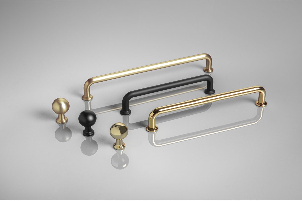 Manija de Zamak NORD C = 160 mm oro brillante 1208966147 - Productafbeelding 3