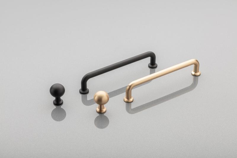 Manija de Zamak NORD C = 160 mm oro cepillado 1208966148