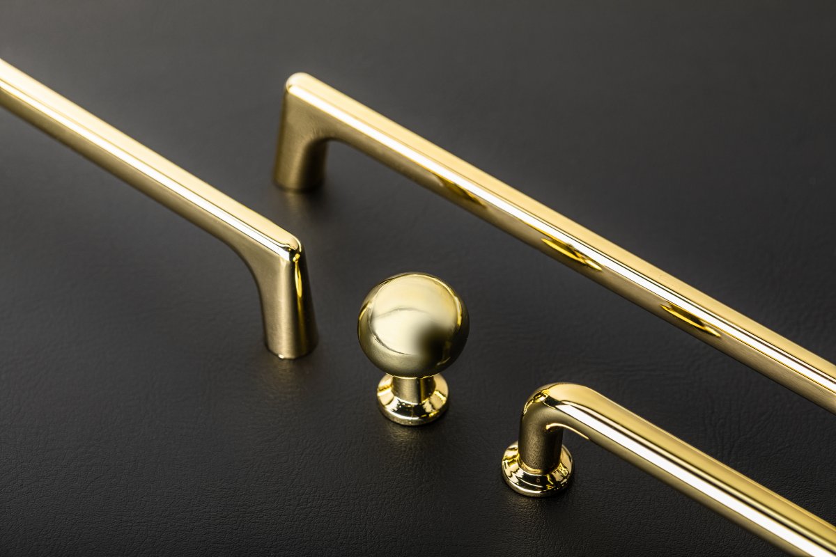 Manija NORD de zamak, C=192 mm, oro, cepillado 1208966151 - Productafbeelding 3
