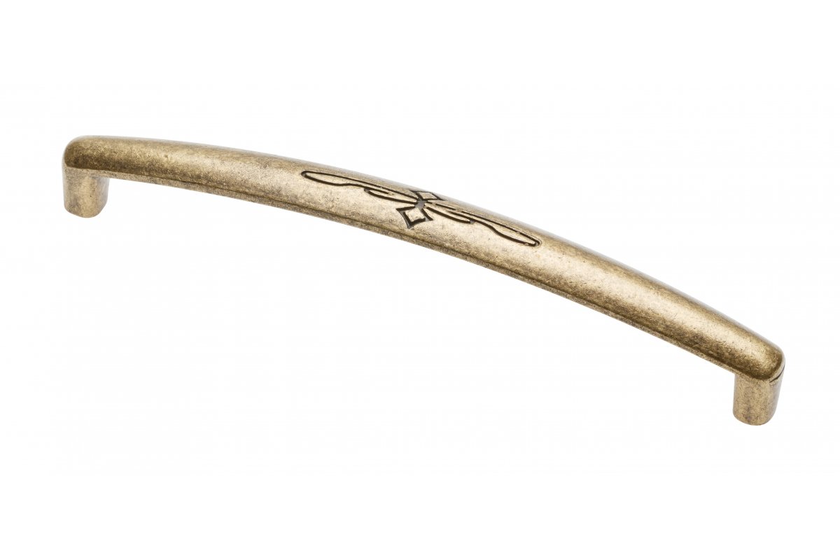 Manija de Zamak OLBIA C=128 mm latón antiguo 1208966174 - Productafbeelding