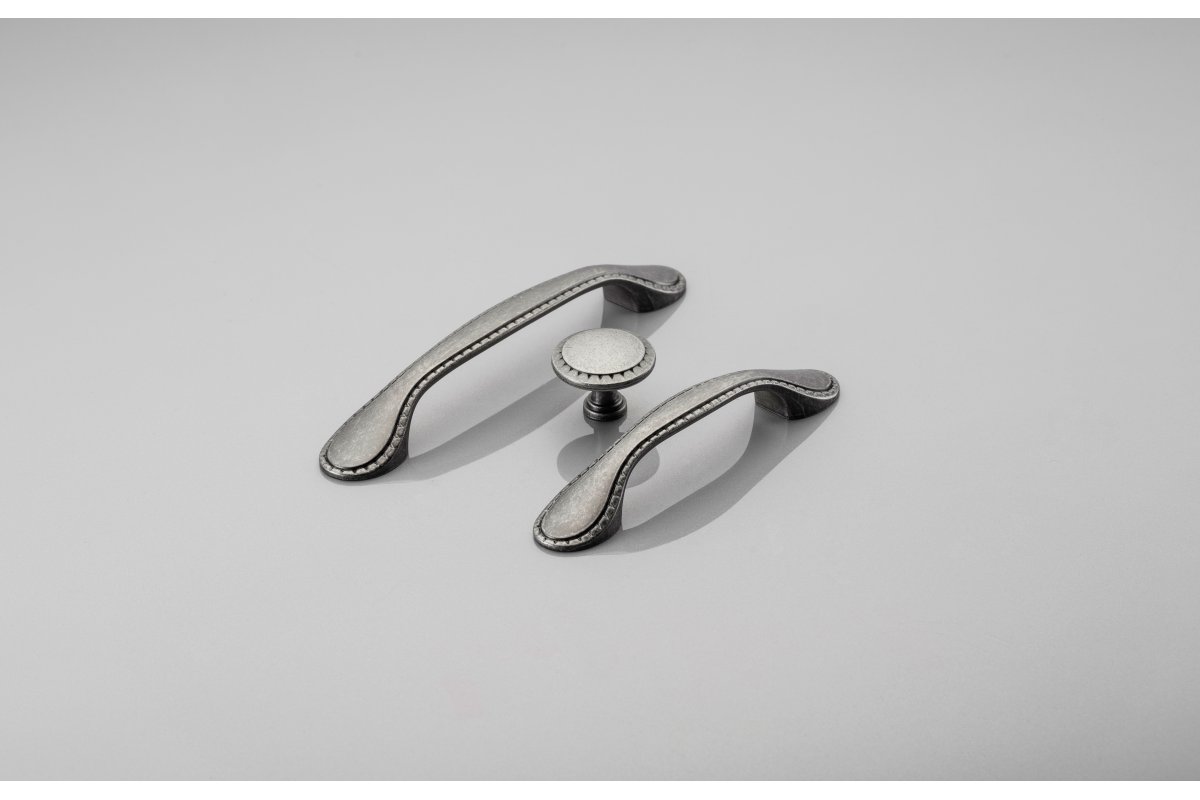 Manija Zamak PALERMO C=128 mm plata antigua 1208966182 - Productafbeelding 2