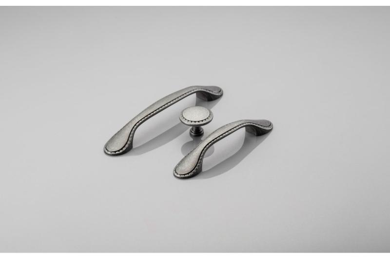 Manija Zamak PALERMO C=96 mm plata antigua 1208966183