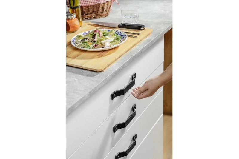 Manija de Zamak STEP C = 160 mm negro mate 1208966205