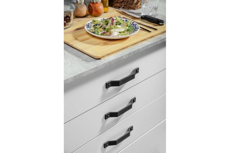 Manija de Zamak STEP C = 160 mm negro mate 1208966205