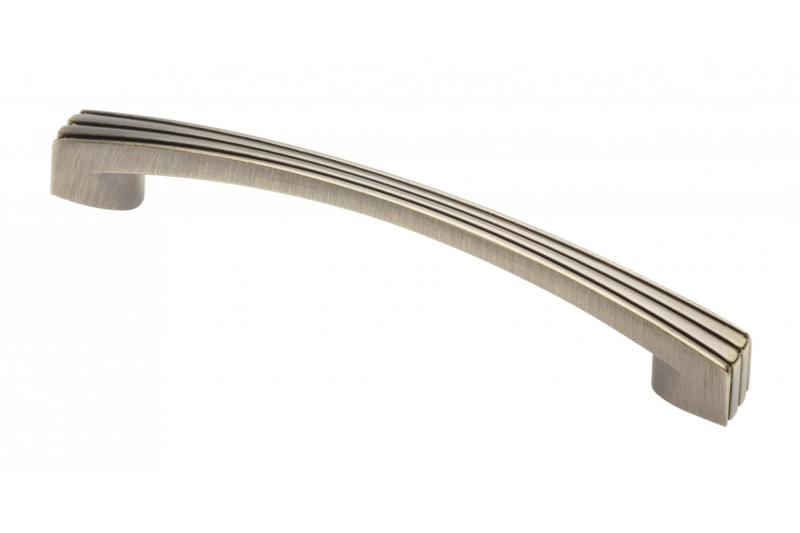 Tirador Zamak VASTO C=128 mm latón cepillado antiguo 1208966227