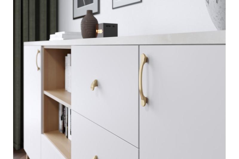 Manija de Zamak VENICE C = 128 mm champán 1208966230