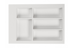 Decor Cutle Bandejas para Cubiertos Inserto para Cajón de Cocina 400 Blanco 1208966373
