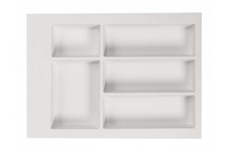 Decor Cutle Bandejas para Cubiertos Inserto para Cajón de Cocina 400 Blanco 1208966373