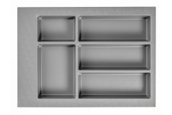 Decor Cutle Bandejas para Cubiertos Inserto para Cajón de Cocina 400 Antracita 1208966374