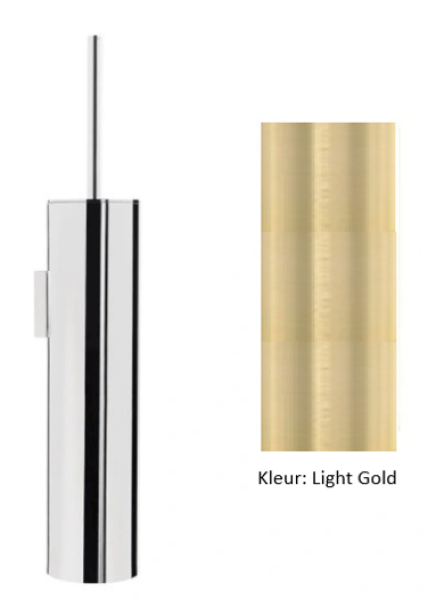 Waterevolution Flow set de escobilla de baño de pared PVD Light Gold A241WGE