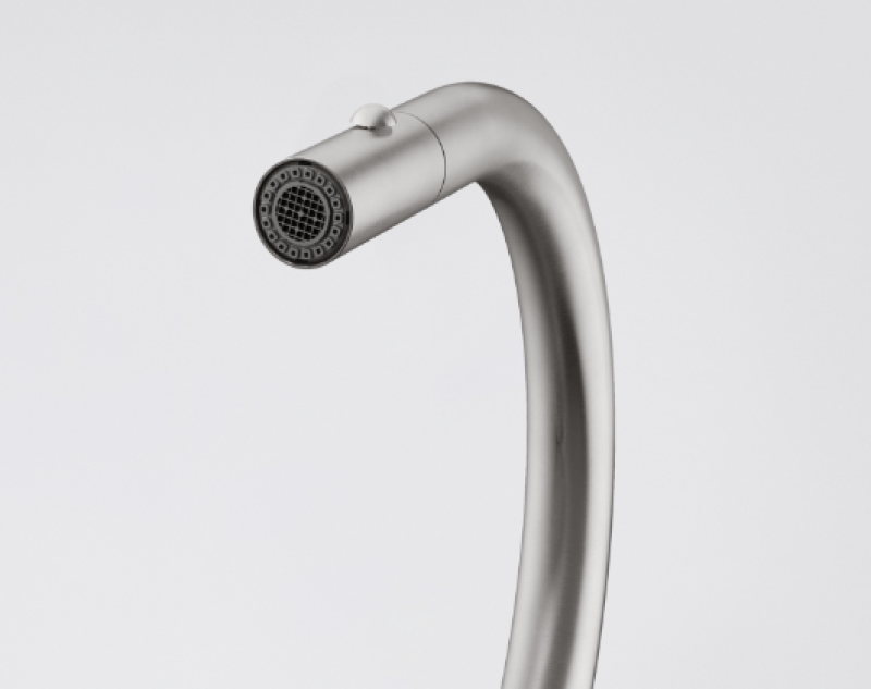 Franke Mythos Masterpiece Grifo de Cocina Acero Inoxidable con Boquilla en J y Cabezal de Ducha Extraíble - 115.0711.554