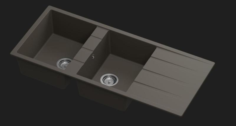 Muestra de color GraniteMy Universal fregaderos Quartz Granito Cafe 1208967248