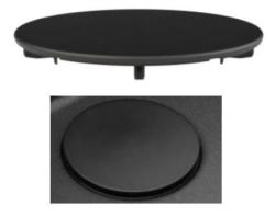 Tapa de desagüe universal Granitemy, tapa de tapón de rejilla negro mate para fregadero 1208967258