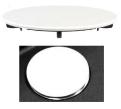 Tapa de desagüe universal Granitemy, tapa de desagüe blanco mate para fregadero 1208967259