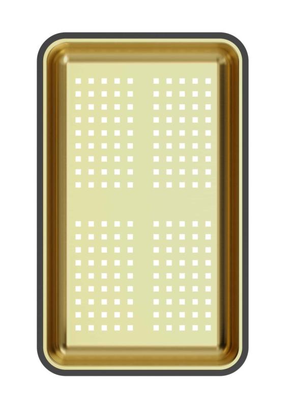 Quadri bandeja de restos dorada de 38x23 cm para fregaderos Newport 1208967506