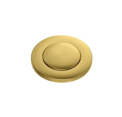 Quadri fregadero doble dorado con juego de desagüe y rebosadero con botón push to open dorado 1208967590.