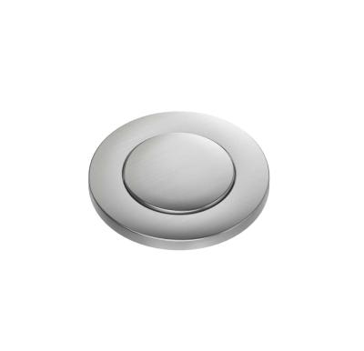 Quadri fregadero doble de acero inoxidable con juego de desagüe y rebosadero con botón de apertura a presión acero inoxidable 1208967591