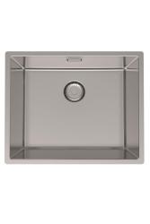 Fregadero de acero inoxidable Pure.Sink Prestige 50x40 cm con radio de 10 mm para instalación bajo encimera, a ras de encimera y sobre encimera PPG5040-02.