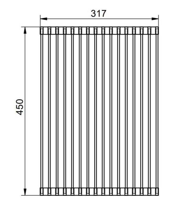 Pure.Sink Prestige escurridor de acero inoxidable para fregadero PPGRM40-02