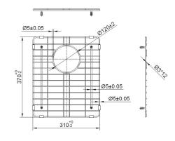 Rek Prestige Pure.Sink para fondo de 34 Oro PPGGD34-60