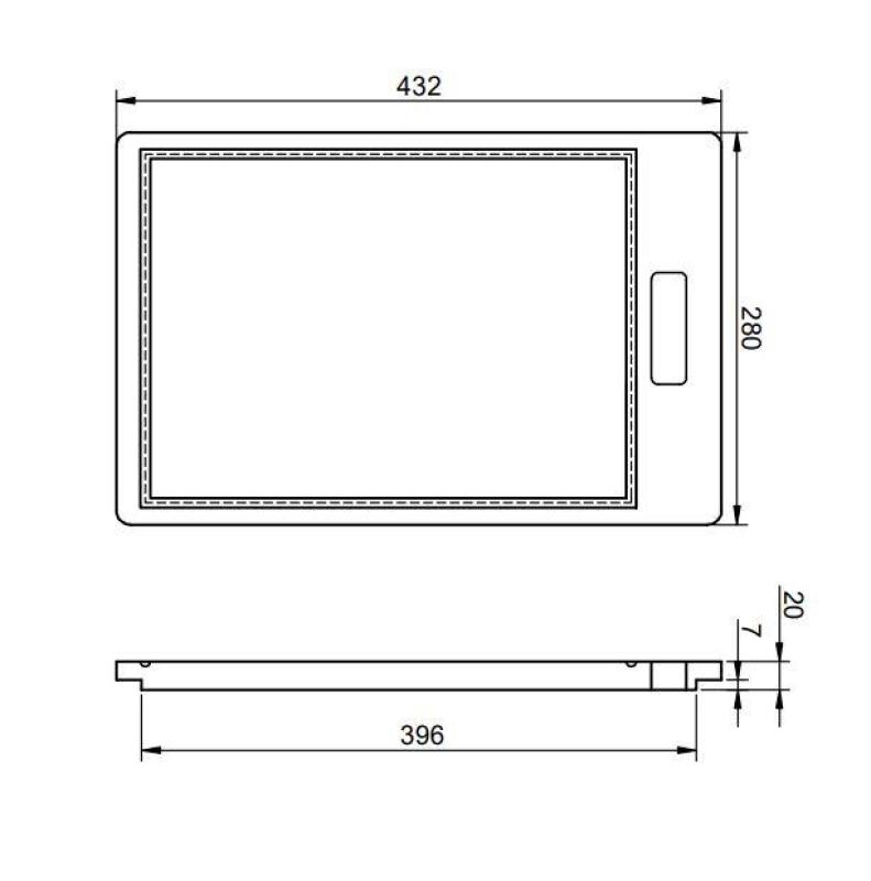 Pure.Sink Prestige tabla de cortar de madera PPGCB40-23