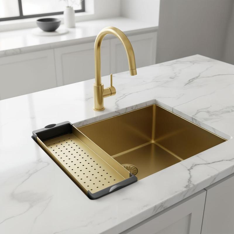 Pure.Sink Prestige bandeja empotrada para fregadero Oro PPGCL40-60