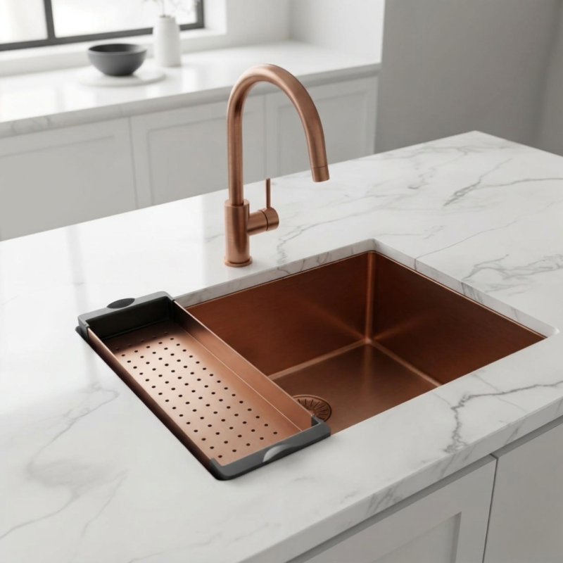 Pure.Sink Prestige cuenco de inserción fregadero Cobre PPGCL40-62