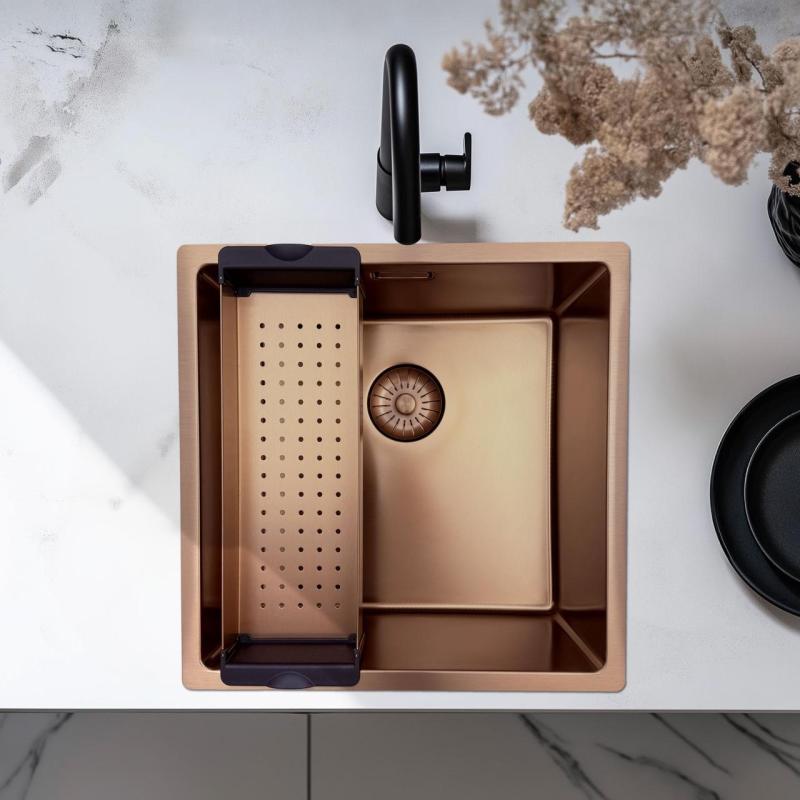 Pure.Sink Prestige cuenco de inserción fregadero Cobre PPGCL40-62