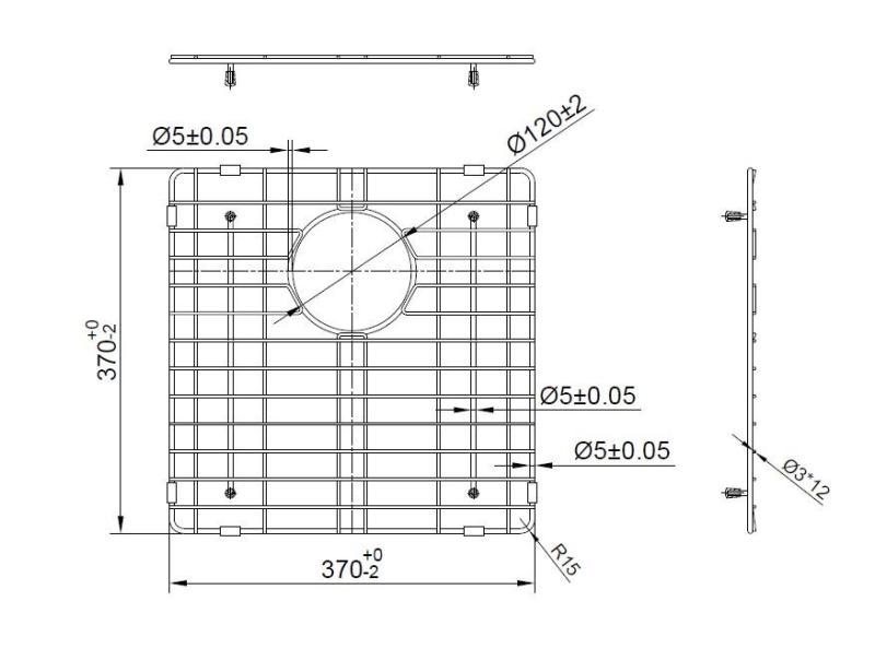 Pure.Sink Prestige estante inferior 40 Cobre PPGGD40-62