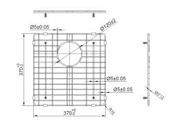 Pure.Sink Prestige estante inferior 40 Gun Metal PPGGD40-61