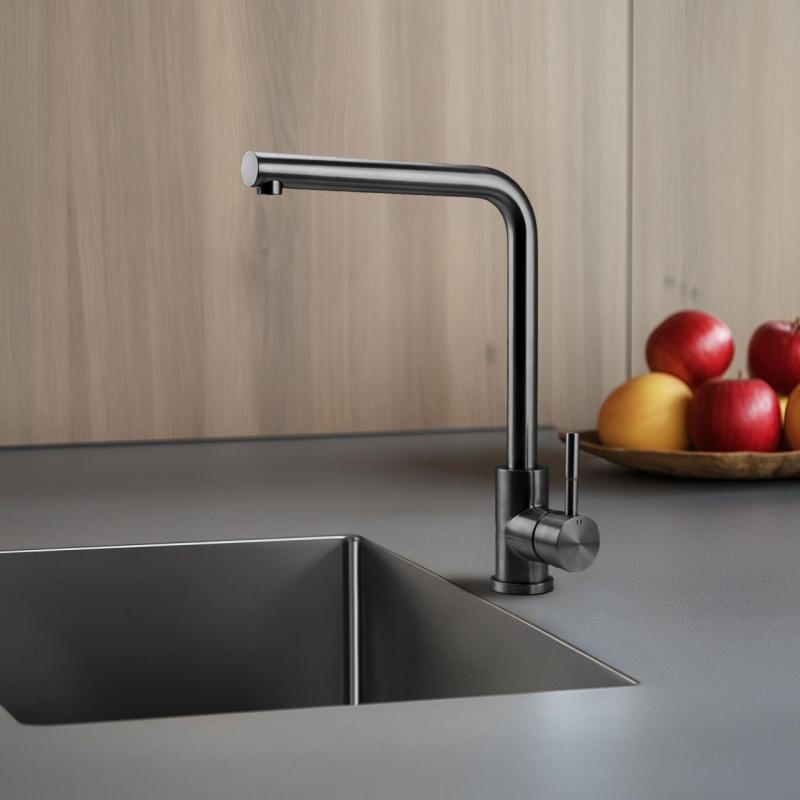 Grifo de cocina Pure.Sink Elite Steel Spark PVD Gun Metal PS8040-61