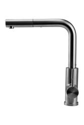 Grifo de cocina Pure.Sink Elite Steel Spark-S de acero inoxidable con caño extraíble PS8041-02