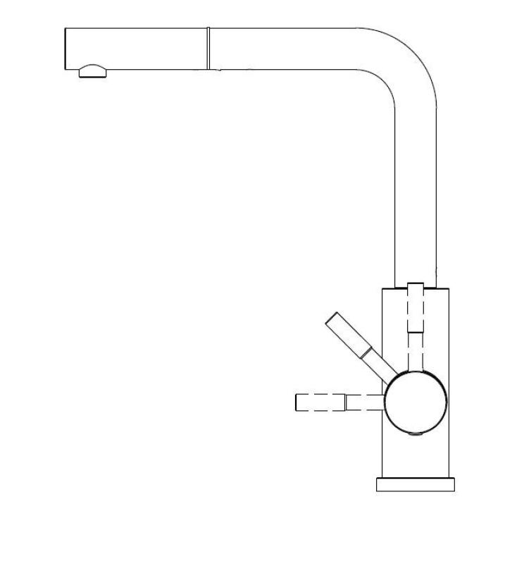 Grifo de cocina Pure.Sink Elite Steel Spark-S negro mate con salida extensible PS8041-10
