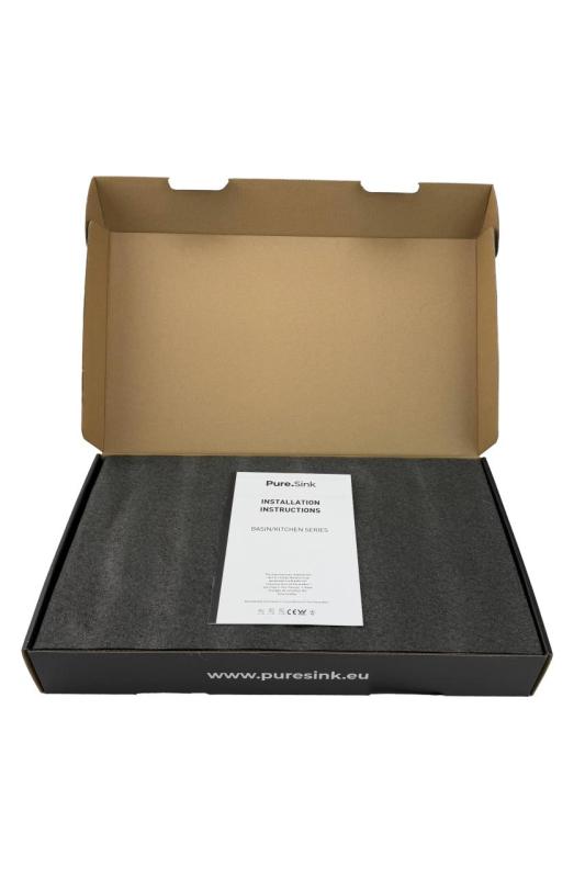 Grifo de cocina Pure.Sink Elite Steel Spark-S negro mate con salida extensible PS8041-10