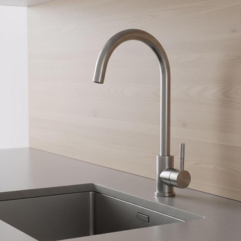 Grifo de cocina Pure.Sink Elite Steel Stream acero inoxidable PS8044-02