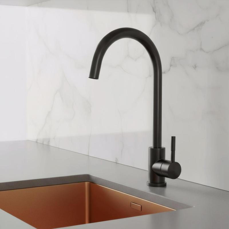 Grifo de cocina Pure.Sink Elite Steel Stream negro mate PS8044-10