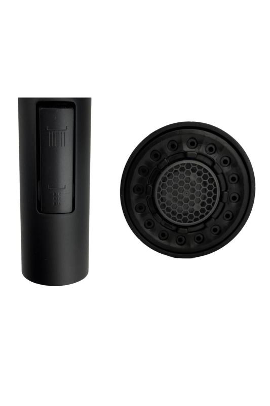 Grifo de cocina Pure.Sink Elite Steel Stream-S en PVD Gun Metal con caño extraíble PS8045-61